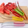 Cortador de Sandía de Acero Inoxidable Rebanador Multifuncional de Frutas Divisor Herramienta Creativa para Cortar Frutas