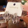 2025 Pendientes de Aro Lisos de Plata 925 con Aguja Popular Europea y Americana para Mujer Pendientes de Exportación de Alta Gama Exagerados Pendientes de Aro Venta al por Mayor