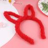 Xintian Red de Internet Accesorios para el cabello transfronterizos otoño e invierno para niños lindos orejas de conejo de felpa diadema de dibujos animados esponjosa suministro