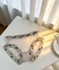 Calcinhas Rendadas Picantes com Estampa de Leopardo e Bolinhas, Pretas e Brancas Vazadas de Cintura Alta Finas para Mulheres