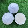 Pelotas de golf baratas y de buena calidad al por mayor de acuerdo con el estándar USGA, fabricantes de pelotas de práctica blancas en blanco, pelo liso