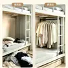 Estante de Almacenamiento de Ropa para Cama de Dormitorio de Estudiantes Armario Ahorrador de Espacio Artefacto Estante para Secar Ropa de Litera Estante de Almacenamiento junto a la Cama