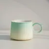 Conjunto de Caneca de Café de Cerâmica com Colher e Pires de Alta Qualidade Exquisito para Casal de Escritório Caixa de Presente de Alto Valor Atacado
