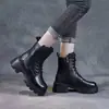 Botas Martin de moda para mujer, nueva colección otoño/invierno 2026, estilo popular, diseño británico elegante, antideslizantes, retro, forradas de felpa, cálidas botas de algodón