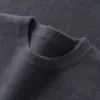 Nuevo Suéter de Cachemira Grueso para Bebé 2025 Suéter de Cachemira para Hombre Cuello Redondo Bajo Estilo Casual de Negocios Otoño e Invierno