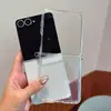 Funda Adecuada para Teléfono Móvil Samsung Zflip7 Transparente Silicona Blanda Carcasa Protectora Zflip6 Película Integrada Anti-Caída Z5