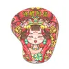 Alfombrilla de Muñeca de Silicona Linda Q Flick Almohadilla para Mano Espuma de Memoria Ratón Teclado Almohadilla para Mano 3D Espesada Cómoda Oficina