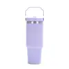 Vaso de Acero Inoxidable 304 de 30 oz con Asa, Doble Pared, Aislado al Vacío, Portátil para Exteriores, Botella de Agua Deportiva