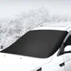 Capa de neve para para-brisa dianteiro de carro, proteção contra neve para para-brisa de inverno, capa de proteção contra geada e neve para vidros de carro de inverno