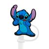 8-10mm Lindo Dibujo Animado Stitch Tapa de Pajita Tapón de Pajita a Prueba de Polvo Cubierta Protectora para Pajita de Vidrio