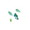 Colgante termorretráctil de resina de Ginkgo biloba con simulación de color, joyería hecha a mano, pendientes, collares y accesorios.