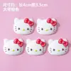 Gato KT 3D de goma suave de dibujos animados, linda cabeza de gatito de Hello Kitty, decoración y adorno para hornear pasteles de cumpleaños infantiles