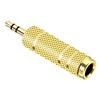 Yu Shuo/Conector convertidor de audio para amplificador de potencia de micrófono de dos núcleos grande hembra a hembra de 6,5 mm, extensión de línea de audio macho a macho