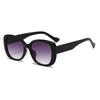 Gafas de Sol de Moda Elegantes Cuadradas de Montura Grande Lisas Estilo Ins Montura Negra Lente Gris Trendy Estilo Urbano