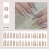 Uñas Portátiles Estilo Pequeña Fragancia de Lujo Ligero, Pegatinas de Uñas Postizas de Gama Alta, Uñas Removibles, Manicura de Temperamento, Uñas Portátiles al por Mayor