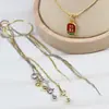 Ajuste Simples de Pino Densificar Corrente Nu Acessórios DIY Corrente de Pulseira Universal Corrente de Caixa Dourada Conservação de Cor Corrente O