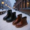 Botas Martin para Niñas 2025 Otoño e Invierno Nuevo Estilo Moda para Niñas Pequeñas Retro Princesa Bebé Suela Suave Zapatos para Niñas