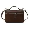 Bolso para Mujer Color Maillard Costura Retro Bolso tipo Bandolera Bolsa para Lonchera Bolso de Hombro Cruzado de Moda