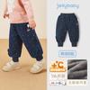[Antibacteriano] Calça Comprida Infantil para Meninas, Estilo Novo Preto para Crianças Pequenas, Calça Jogger de Lã com Bolinhas para Bebês Meninas, Calças de Outono e Inverno