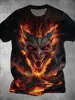 Camiseta Informal Versátil de Moda Tendencia de Alta Calidad con Estampado de Calavera para Hombre de Manga Corta, Transfronteriza Europea y Americana, Nueva 2025