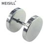 Pendientes Redondos de Acero Inoxidable Meixier Pendientes de Barra Pendientes Redondos Brillantes Joyería de Piercing Corporal Transfronteriza