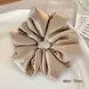 Elástico de Cabelo Scrunchie de Renda Estilo Floresta para Mulheres, Elástico de Cabelo Grande de Coque de Luxo, Acessório de Cabelo Branco