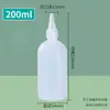 Botella exprimible de punta fina 30 50 100ml botella de plástico de punta fina botella dispensadora de líquido con escala botella dispensadora exprimible