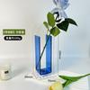 Jarrón Acrílico Colorido de Venta Caliente Transfronterizo, Arreglo Floral Hidropónico Moderno de Lujo Ligero para el Hogar, Decoración Simple de Sala de Estar Estilo Nórdico
