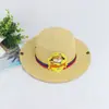 Chapéu de Sol de Cowboy de Palha de Verão para Crianças 22 Protetor Solar para Bebê Chapéu de Praia Top Plano Chapéu com Fecho Top Cartoon Dobrável
