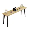 Escritorio de computadora largo y simple para uso doméstico, escritorio doble de pared, escritorio moderno minimalista para escribir y trabajo de oficina para estudiantes