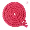 Fabricante de Corda de Algodão Colorida de Três Fios 8mm Cordão de Algodão Espesso 8mm Pronto Loja DIY Decoração de Rosto Corda Trançada Decorativa
