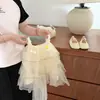 Vestido de Verano Súper Hada para Niña Estilo Nuevo Ropa de Bebé Falda Tutú de Malla con Tirantes Moda para Bebé Vestido de Princesa