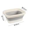 Balde para banho de pés doméstico dobrável lavatório para pés com tampa de silicone espessado balde para banho de pés doméstico portátil massagem lavatório para pés