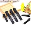 Engrossado diy versão larga dupla garfo clipe boca pato eletroforese preto DIY arco grampo de cabelo acessórios para cabelo material de acessórios para cocar