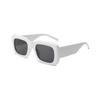 Estilo de Viaje de Vacaciones con Gafas de Sol Europeas y Americanas Que Te Hacen Ver Más Delgado, Moda de Calle Dopamina con Montura Cuadrada Grande y Patillas Gruesas