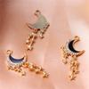 Dulce Collar con Colgante de Luna y Estrella Estilo Cool ins diy Hecho a Mano Material para Accesorios de Pulsera con Cuentas
