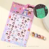 Pegatinas 5D Estéreo para Uñas Pegatinas de Arte para Uñas en Relieve Animales Lindos Kuromi Labubu Niños y Niñas Dibujos Animados Pegatinas Luminosas