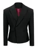 Jaqueta de Terno Original de Alto Padrão Vermelha Slim Fit de Botão Duplo com Ombreiras para Homens, Coleção Primavera, Outono e Inverno 2026