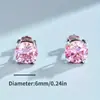 Aretes de Tachuela de Cuatro Garras Temu de Venta Caliente Transfronterizos Europeos y Americanos, Aretes Minimalistas para Mujer, Aretes Versátiles de Zirconia, Mayoreo