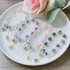 Pulseira de Cristal Super Brilhante de Verão Feminina Estilo Mori Viagem Férias Pulseira Fada Rosa Joias para Namorada Transfronteiriça