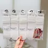 Nuevo Estilo Otoño e Invierno para Mujer: Calcetines holgados estilo Old Money, Calcetines altos, Calcetines holgados de encaje de color liso, Calcetines con separación de dedos para mujer