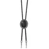 Collar de Piedra Ágata Transfronterizo Cadena de Cuero para Suéter Estilo Hip-Hop para Hombres y Mujeres Acrílico Rojo Negro Azul Camisa Larga Bolo