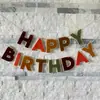Banderín Arcoíris de Fieltro Exclusivo Transfronterizo Decoración de Fiesta de Cumpleaños Bandera de Cola de Pez Inglesa Tridimensional