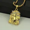 Collar Colgante Avatar Hip Hop Joyería Moda para Hombre Dorado Collar Colgante Avatar