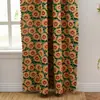 Decoración Navideña Americana Country Más Vendida de Amazon Dormitorio Sala de Estar Cortinas con Estampado Floral Blackout para Ventana Abuhardillada Venta al por Mayor de Fábrica