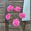 5 Hortênsias Pequenas, Hortênsias Simuladas, Flores de Casamento, Arranjos de Cena, Decoração de Casa, Atacado Transfronteiriço de Exportação Flores de Seda