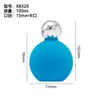 Botella de Perfume de Vidrio Flocado 100ml Botella Pequeña Recargable de Vidrio Transparente Botella con Atomizador Vacía al por Mayor Botella Vacía con Tapa de Perfume Flocada