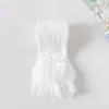 Meia-calça de Renda Estilo Princesa para Crianças Meninas Leggings com Renda Laço Meias Finas Respiráveis de Verão