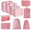 Bolsa de almacenamiento para viajes transfronterizos, set de neceser, bolsa de almacenamiento organizadora de ropa para equipaje de siete piezas, bolsa de almacenamiento de viaje
