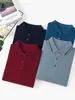 Nuevo Suéter de Cachemira de Color Sólido para Hombre, Suéter Pulóver de Solapa Pequeña, Tejido Básico Casual y Moderno de Manga Larga, Venta al por Mayor